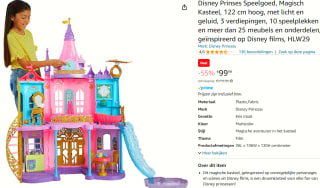 Disney Princess Magisch Avontuurkasteel Speelset voor €99,99 bij Amazon
