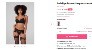 Christine le Duc 3-delige bh-set Seryna voor €2,99 bij EasyToys