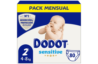 Dodot Pañales Bebé Sensitive Talla 280 Pañales por solo 17,65€