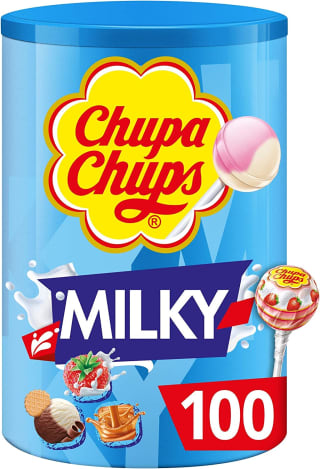 Chupa Chups - Milky Lollies 100 Stuks voor €11,99 bij Amazon