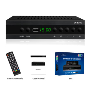 DVB T2 TDT HD TV receptor España Decodificador TDT HD 2024 DVB-T2 por solo 15,90€1