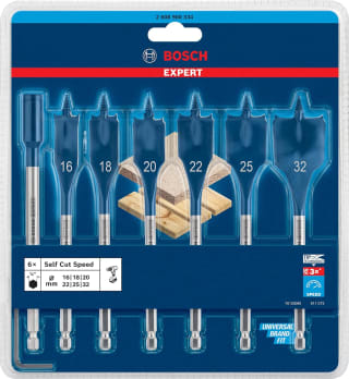 Bosch SELFCUT Speed Bo.7tlg.16-32mm+Verl boorset voor €16,99 bij Amazon