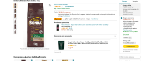 Café Bonka Grano Natural 100% arábica por solo 9,30€