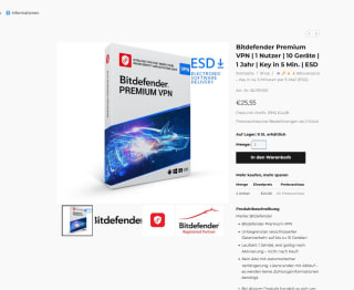 VPN premiun bitdefender por solo 25,55€