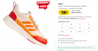 Zapatillas para Peques adidas x LEGO Racer TR por 19.99€