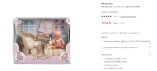 Barriguitas - Carrito con figura de bebé por 17.48€