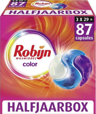 Robijn 3-in-1 Wascapsules Color 3 x 29 wasbeurten voor €17,99 bij Bol.com
