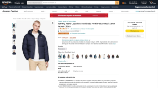 Tommy Jeans Oficial Cazadora Acolchada Hombre