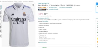 Camiseta oficial Real Madrid FC 2022/23 Primera por 35.95€