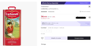 Aceite Marzoliva suave, 5 litros de aceite de Orujo de Oliva por 12,39€