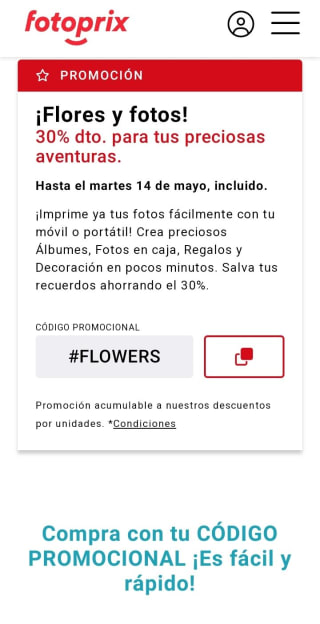 -30% de Descuento en Fotos Fotoprix.