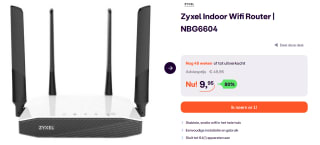 ZyXEL NBG6604 WiFi-router 2.4 GHz, 5 GHz 1200 MBit/s voor €9,95 bij iBOOD