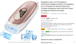 Depiladora Laser con Tecnología de Enfriamiento Rápido de Zafiro, IPL Depiladora de Luz Pulsada por 59,39€