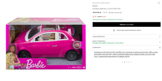 Barbie Muñeca y coche Fiat 500 por 20€