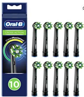 Oral-B CrossAction Opzetborstels 10 stuks voor €19,99 bij Amazon.nl