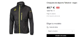 Chaqueta de Hombre Ternua Tailwind por 49.99€