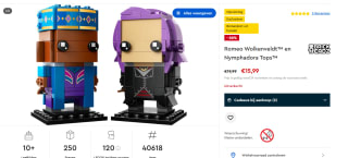 LEGO Harry Potter Brickheadz 40618 - Romeo Wolkenveldt™ en Nymphadora Tops™ voor €15,99 in de Lego Shop