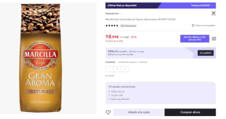 Marcilla Café Natural En Grano 1 kg por 7.77€