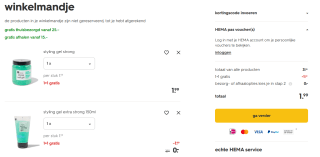 1+1 gratis op haarstyling producten bij HEMA