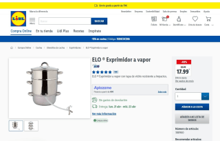 ELO ® Exprimidor a vapor por 15,29€