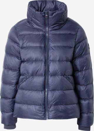 Tommy Hilfiger navy winterjas voor €149,40 bij AboutYou