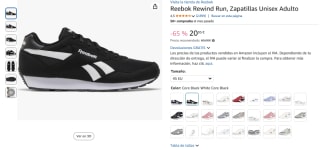 Reebok Rewind Run, Zapatillas Unisex Adulto por 20,95€