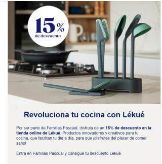 -15% descuento en la tienda lekué