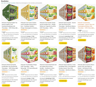 Tot 60% korting op Pickwick thee bij Amazon