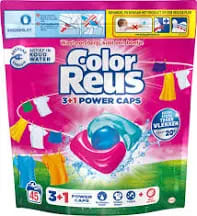 Color Reus 3+1 Power Caps - Wascapsules - 45 Wasbeurten voor €5 bij Trekpleister