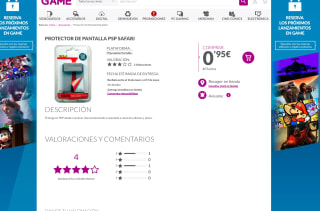 Protector de Pantalla PSP Safari por solo 0,95€