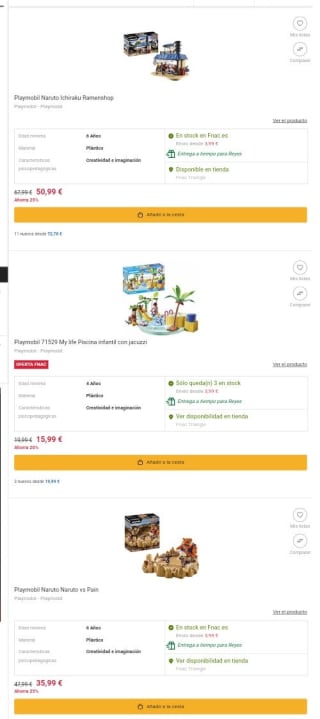 Hasta -25% de Descuento en Playmobil desde fnac.