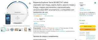 Marca Rowenta Explorer Serie 80 RR7747 por 187,19€