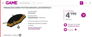 Recopialciñon de paraguas desde Games desde 4,99€