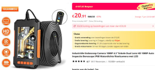 Industriële Endoscoop Camera Borescope 8mm 1080p HD voor €20,49 bij Aliexpress