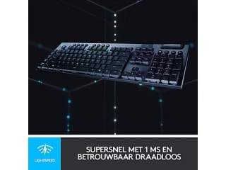 Logitech G915 Draadloos Mechanisch Gaming Toetsenbord - GL Tactile - QWERTY voor €149,99 bij de mediamarkt