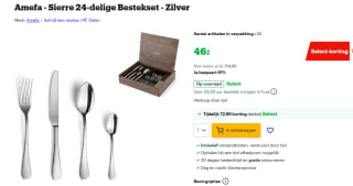 Bestekset Amefa Sierra (24-delig) voor €46 met Bol select.