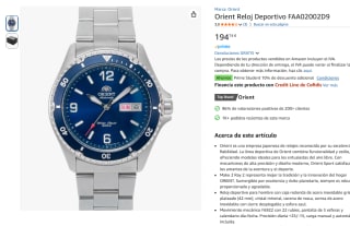 Orient Reloj Deportivo FAA02002D9 por 194,74€