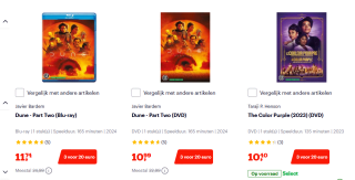 3 topfilms voor €20 bij Bol