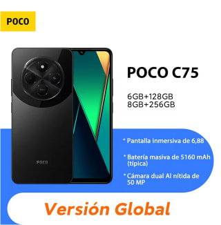 Xiaomi Poco C75 6.88” 120Hz 8/256GB MediaTek Helio G81 Ultra 5160mAh/18W NFC por solo 88,99€