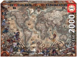 Educa - Genuine Puzzles, 2.000 Piezas, Mapa de Pirata solo 12,26€