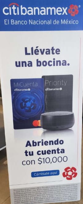 Bocina Gratis al abrir cuenta en Citibanamex
