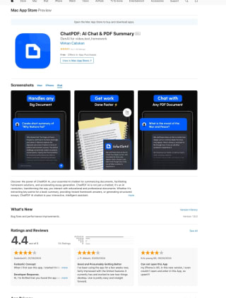 ChatPDF AI Chat & PDF Summary IOS/Mac PRO de por vida Gratis