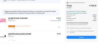 55" QLED 4K Smart TV QE1 (2023) + gratis HW-B550 soundbar voor €764,10 dmv code bij Samsung