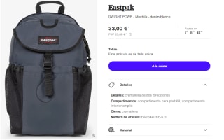 Mochila Eastpak Dwight Powr 25L por 33€