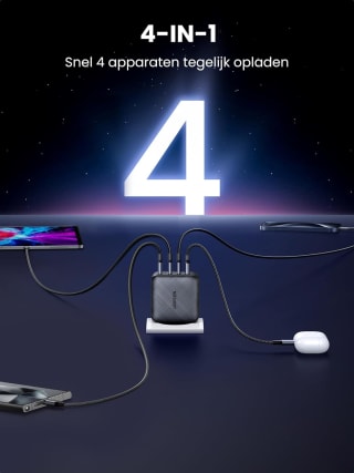 UGREEN GaN 65W Quad USB C Charger voor €29,99 bij Amazon