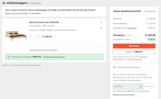 15% korting op bedden en nachtkastjes bij Home24