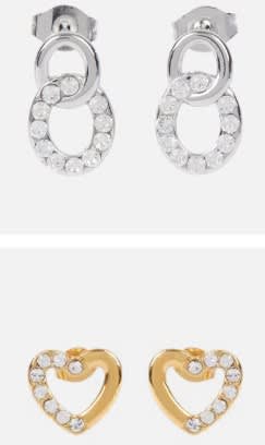Oorbellen met Swarovski kristallen voor €2,39 bij Action