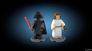 Bouw een LEGO® Star Wars™ Darth Vader™ en Princess Leia™ en neem ze mee naar huis!