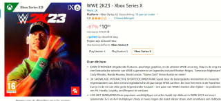 Xbox Series X WWE 2K23 voor €10 bij Amazon