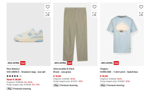 20% extra korting op de sale tot 65% bij Zalando